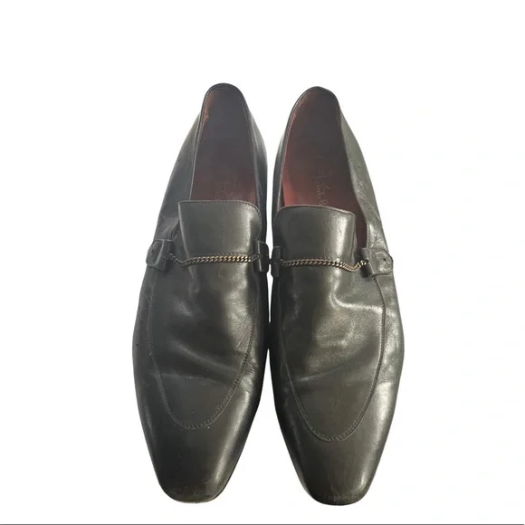NWT Roberto CAVALLI Men\'s Black Leather Dress Shoes Roberto Cavalli Black Dress Shoes Made In Italy NIB Mens US7  main image 4